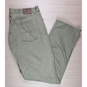 LRG Jeans Mens‎ Pants Size 38x32 Green Chino J135010 READ STAINS